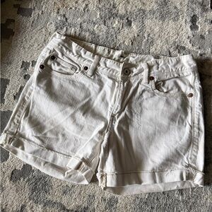 Madewell White Denim Shorts (Size 26)